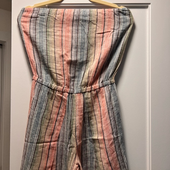 Drew Anthropologie Strapless Pastel Rainbow Romper Playsuit AL5201 - Picture 2 of 5